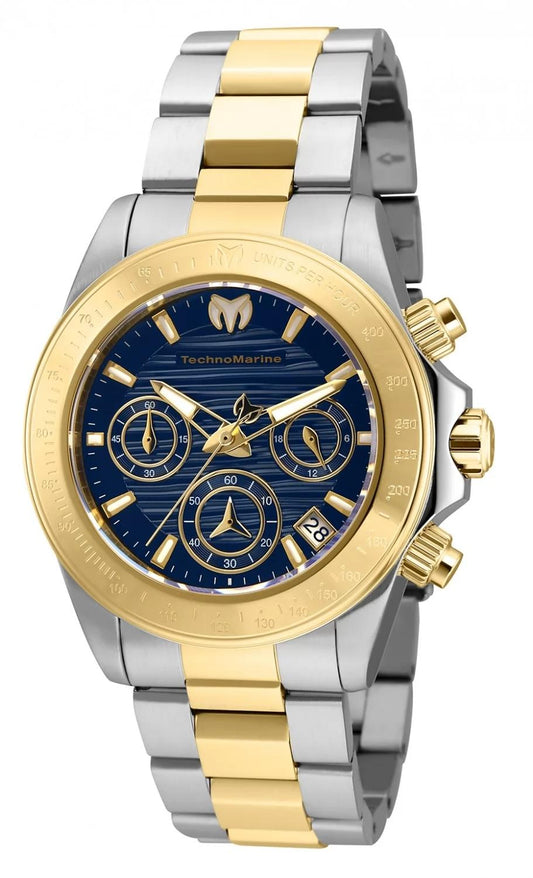 TechnoMarine TM-219012 TM-219012 Watch - Blue Dial Stainless Steel Band