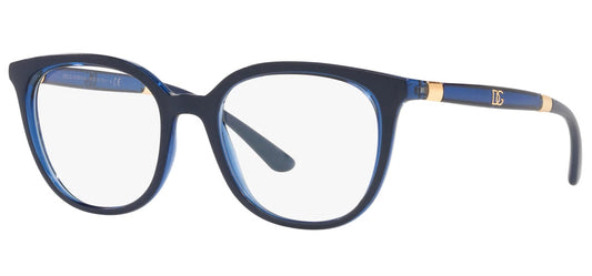 Dolce Gabbana 0DG5080-3324-52 Blue Holbrook EYEGLASSES 52mm Eyeglasses