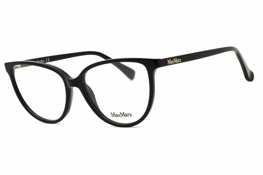 Max Mara MM5055-1 eyeglasses in shiny black frame with clear demo lenses