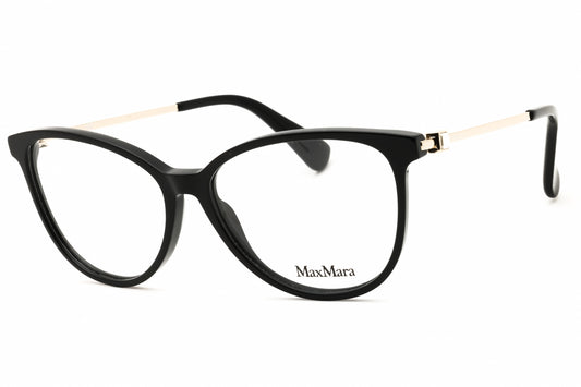 Max Mara MM5078-1 eyeglasses in shiny black frame with clear demo lenses