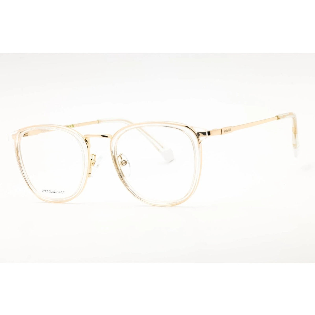 Polaroid PLDD439-REJ-52 Crystal Gold Rectangle Eyeglasses 52mm Eyeglasses