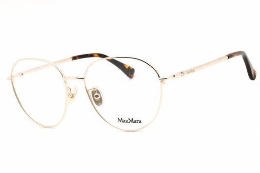 Max Mara MM5099-H-032 eyeglasses in pale gold frame with clear demo lenses