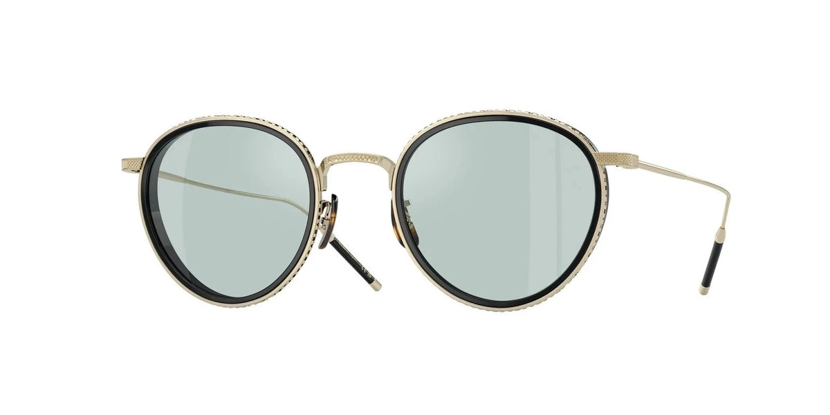 Oliver Peoples 0OV1318T-5035-48 Gold Round SUNGLASSES 48mm Sunglasses
