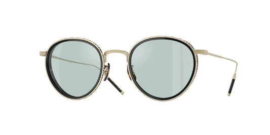 Oliver Peoples 0OV1318T-5035-48 Gold Round SUNGLASSES 48mm Sunglasses