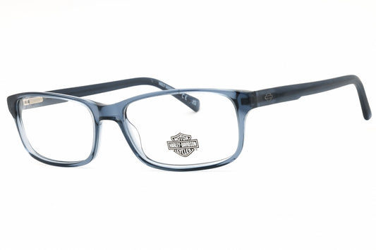 Harley Davidson HD50060-084 eyeglasses in shiny light blue frame with clear lenses
