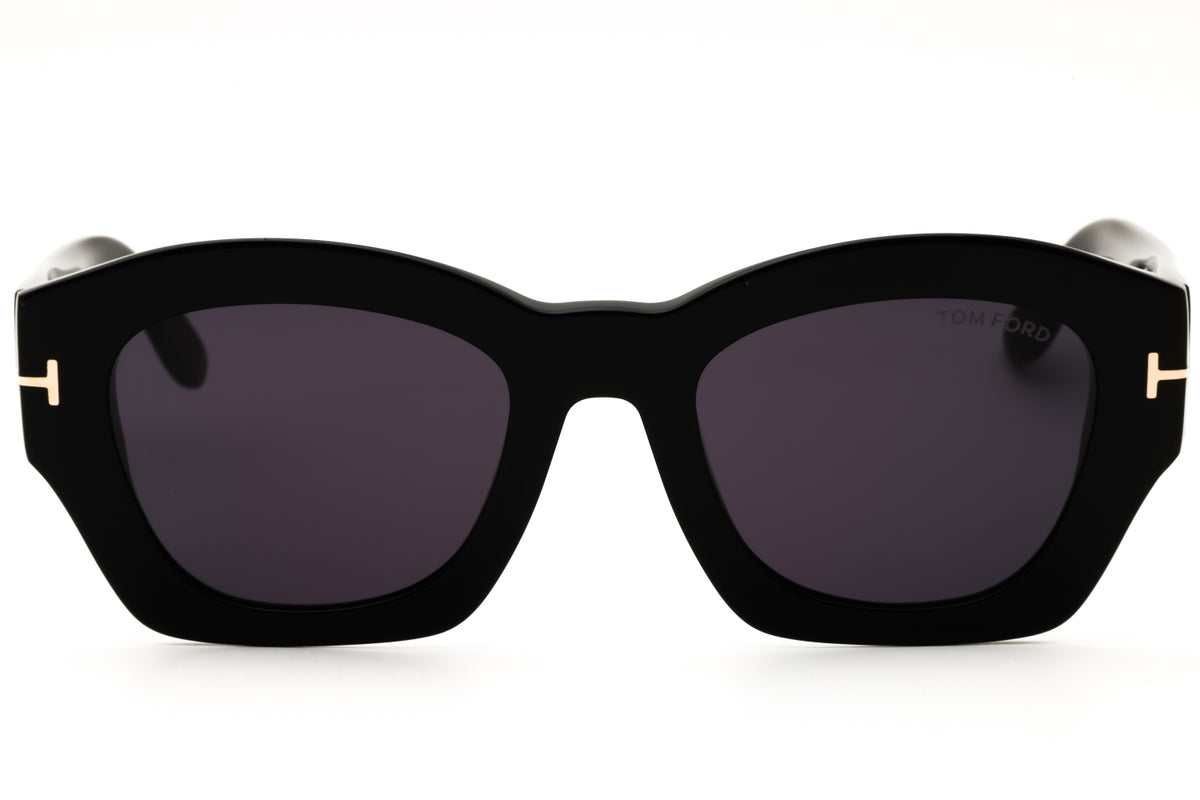 Tom Ford FT1083-01A shiny black Rectangular Sunglasses 52mm