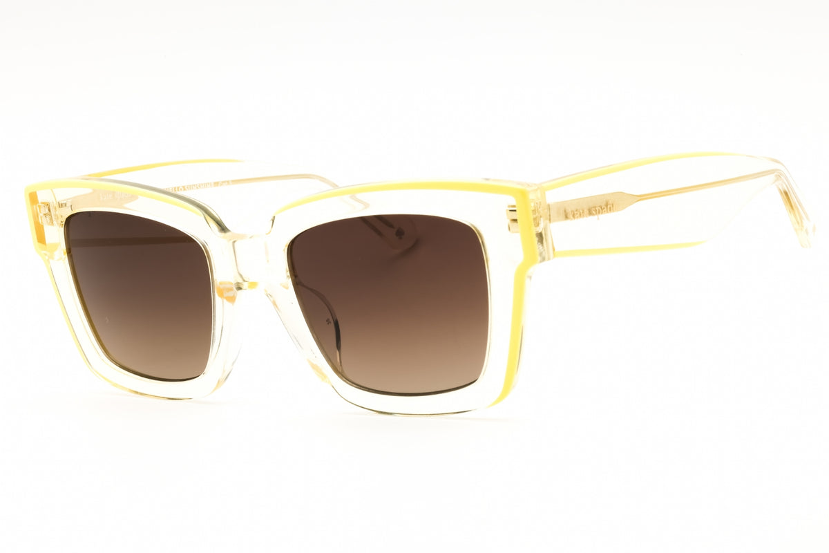 Kate Spade BRYNNE/G/S-040G HA YELLOW Rectangular Sunglasses 51mm Sunglasses
