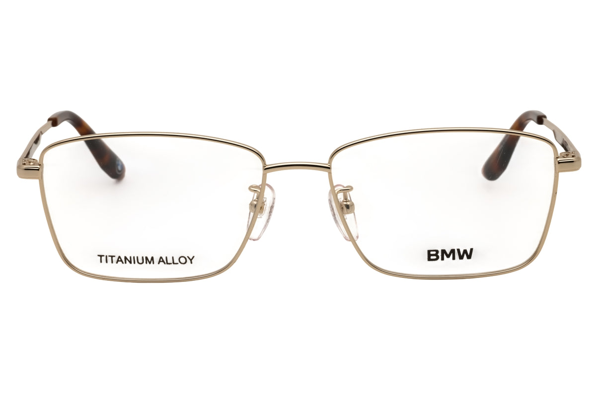 BMW BW5091-H-032 pale gold Rectangular Eyeglasses 56mm