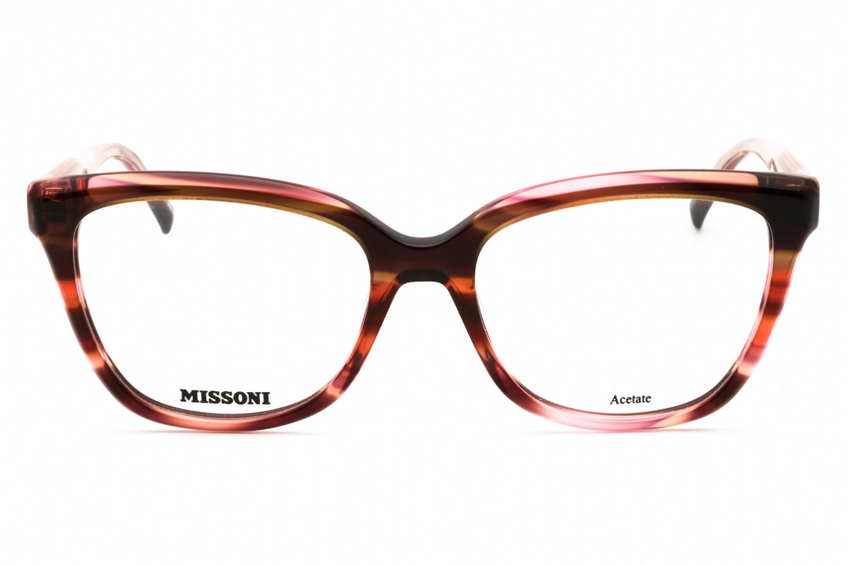 Missoni MIS 0116-0S2Y 00 PNK RED HORN Rectangular Eyeglasses 53mm Eyeglasses