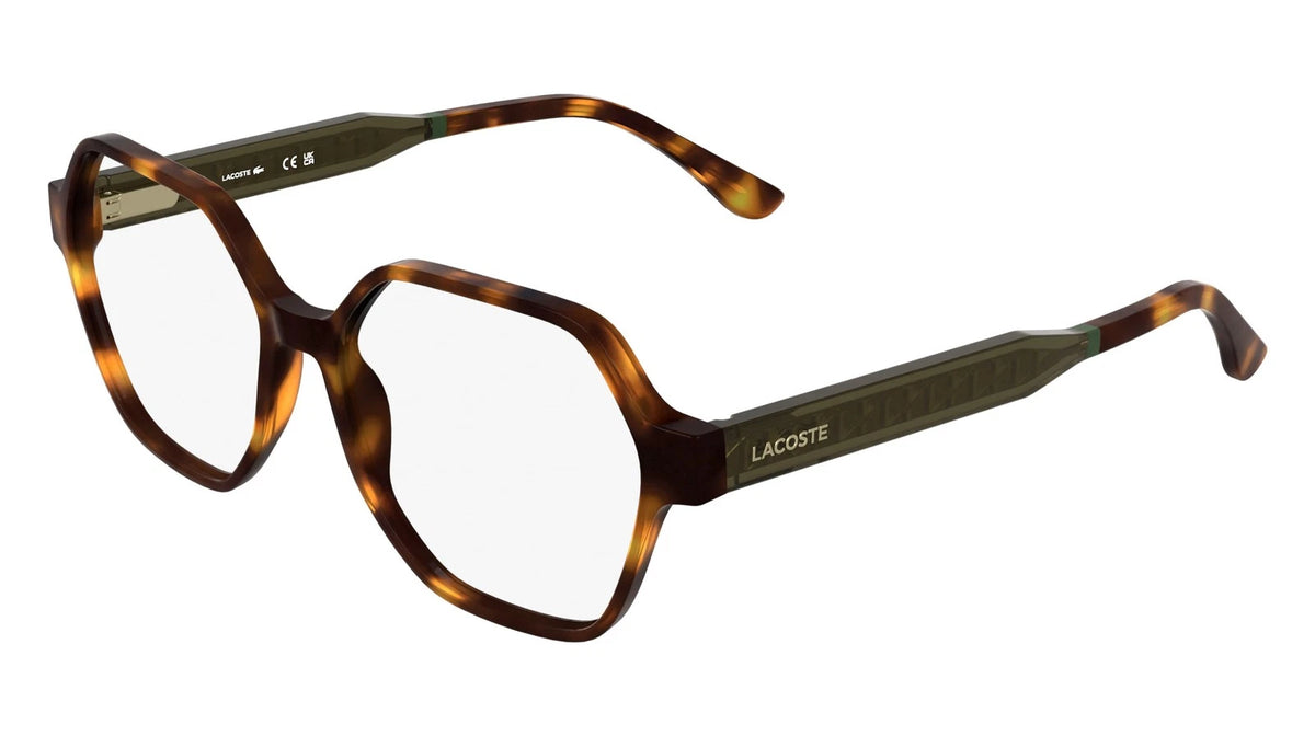 Lacoste L4000 214 Brown Rectangle Eyeglasses 55mm Eyeglasses