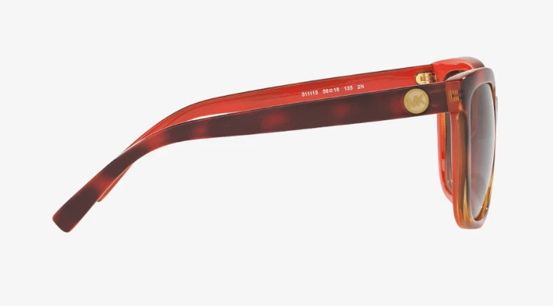 Michael Kors 0MK6031-311011-56 Pink Tortoise Full Rim SUNGLASSES 44mm Sunglasses