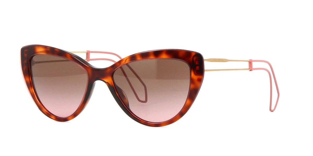 Miu Miu 0MU12RSA-U6G5P1-55 Havana Full Rim SUNGLASSES 0mm Sunglasses