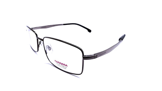 Carrera 8855-KJ1 eyeglasses in ruthenium frame with clear lenses