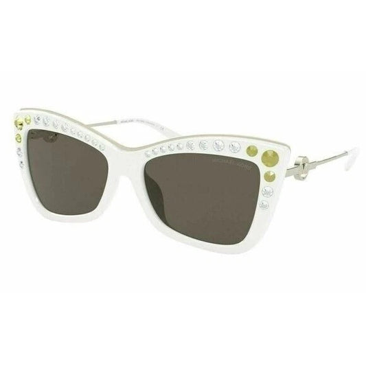 Michael Kors 0MK2128BU-33463-55 Optic White Squared SUNGLASSES 0mm Sunglasses