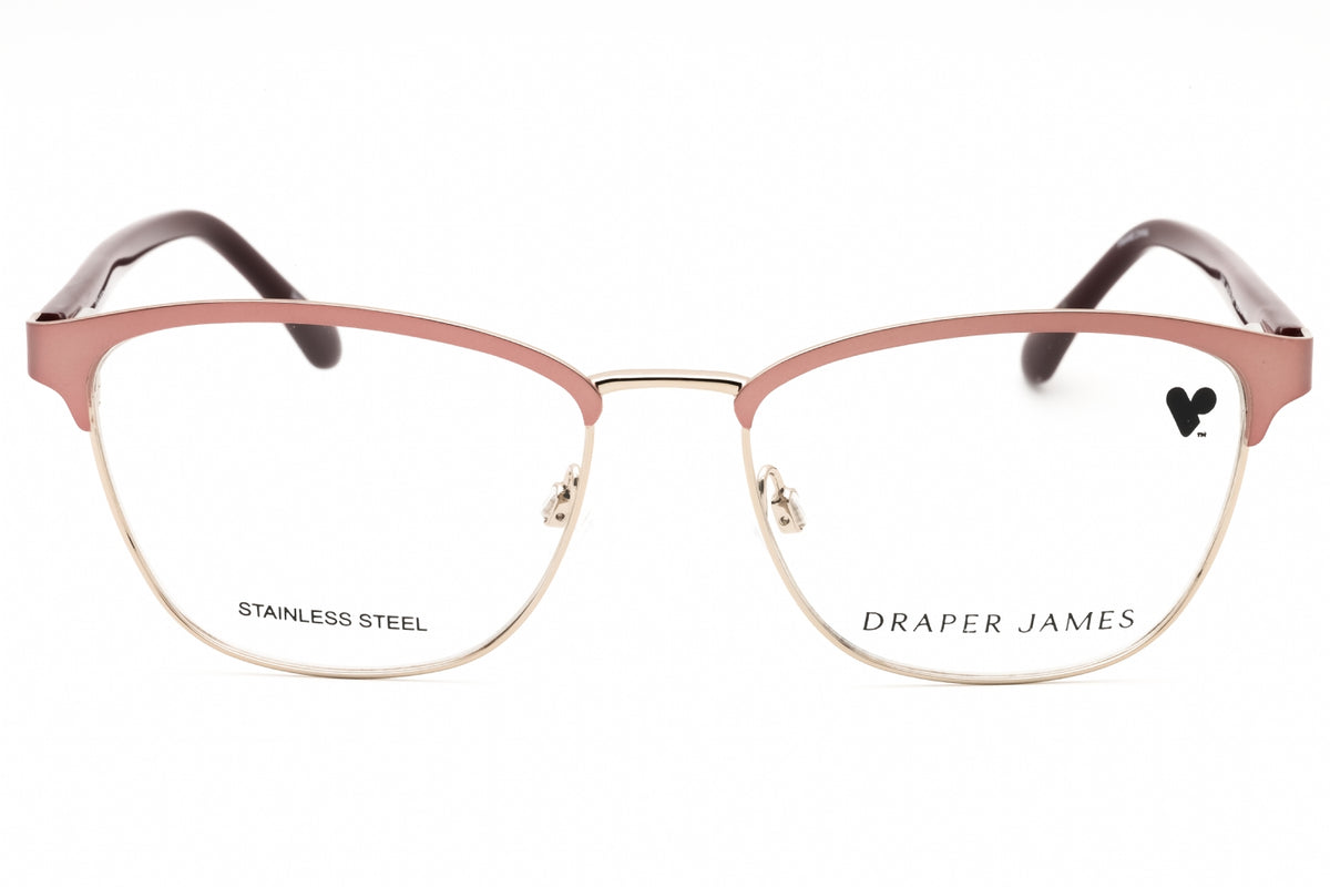 Draper James DJ5003-651 BLUSH Rectangular Eyeglasses 52mm Eyeglasses