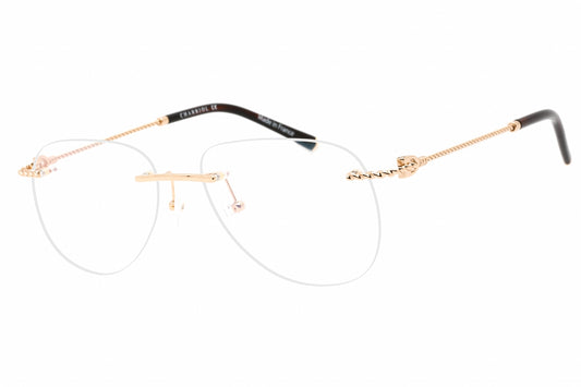 Charriol PC75099-C01 eyeglasses in shiny gold frame with clear lenses