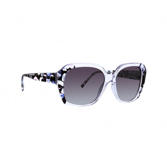Vera Bradley Saundra Plum Pansies 5517 55mm New Sunglasses