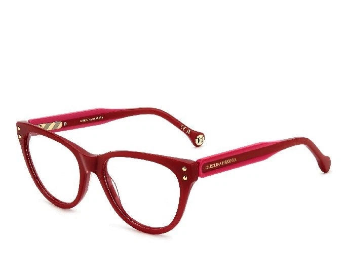Carolina Herrera HER0256-C9A-53 Red Rectangle Eyeglasses 53mm Eyeglasses