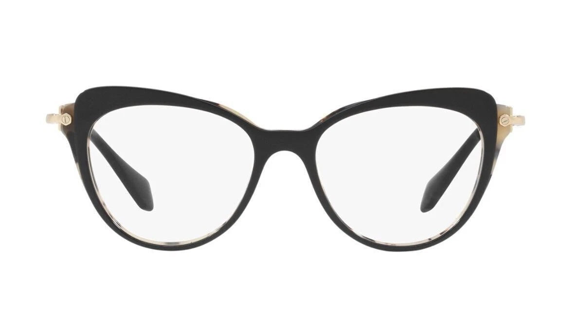 Miu Miu 0MU01QV-ROK1O1-52 Black Butterfly EYEGLASSES 52mm Eyeglasses