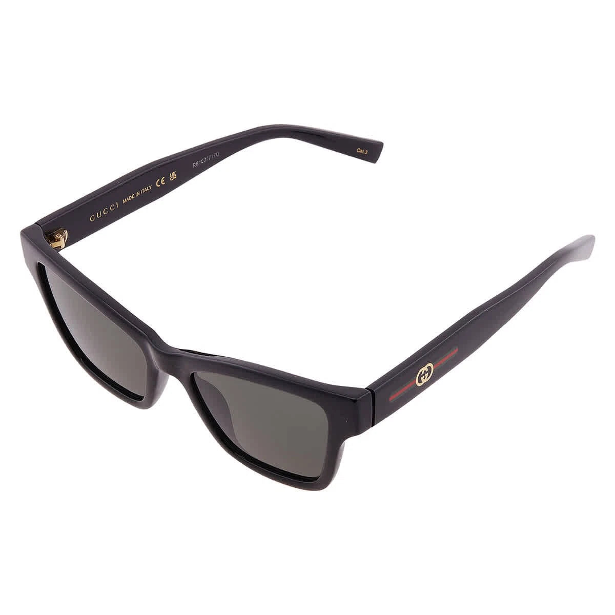 Gucci GG1982S-001 Black Cat Eye Sunglasses 53mm Sunglasses