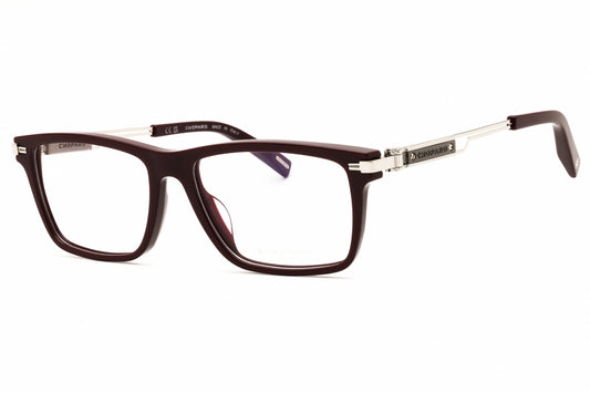 Chopard VCH357-01CK eyeglasses in shiny burgundy frame with clear demo lenses