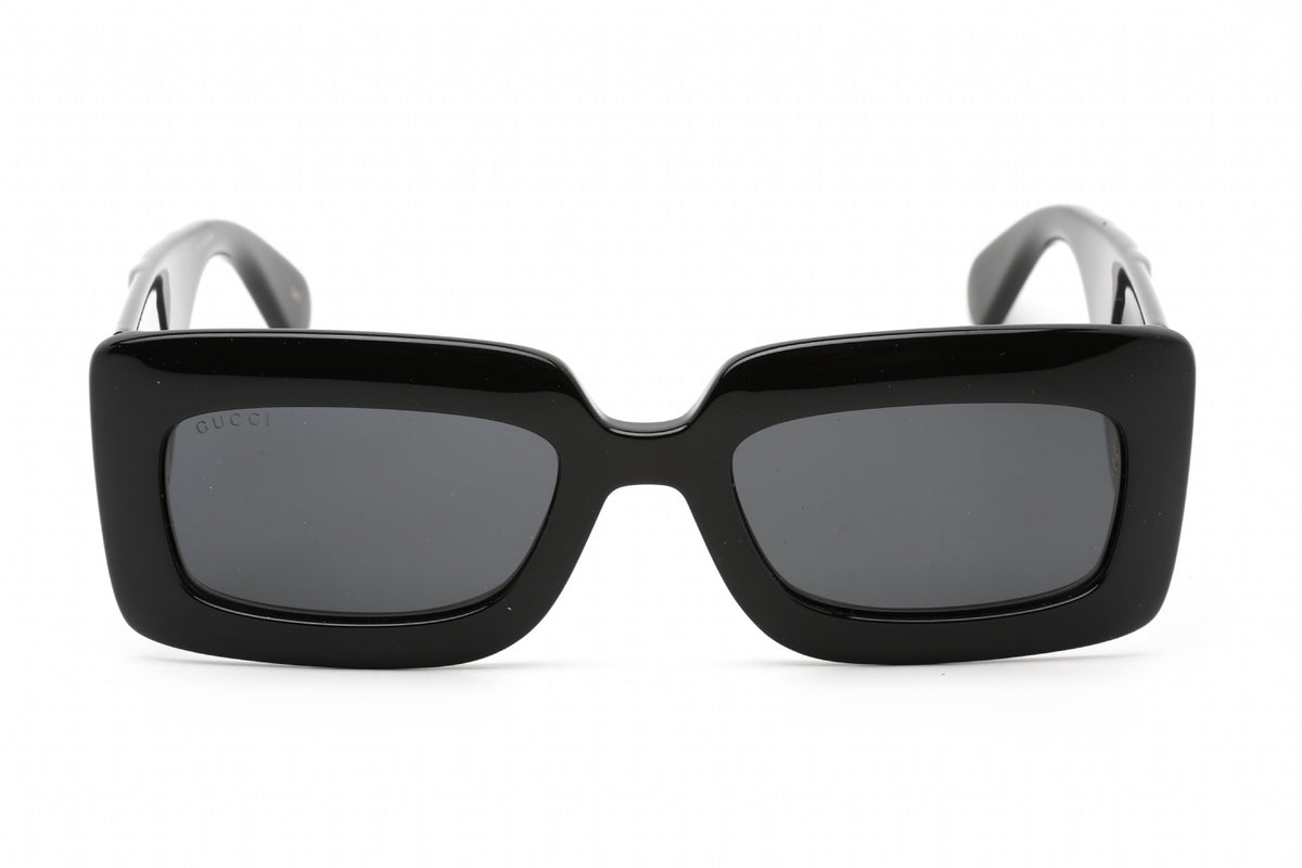Gucci GG0811S-001 Black Rectangle Sunglasses 53mm Sunglasses