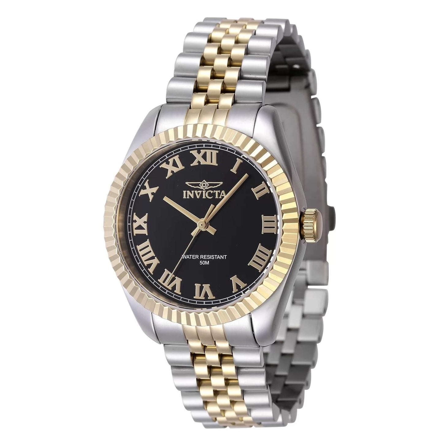 Invicta 47413 47413 Watch - Black Dial Stainless Steel Band