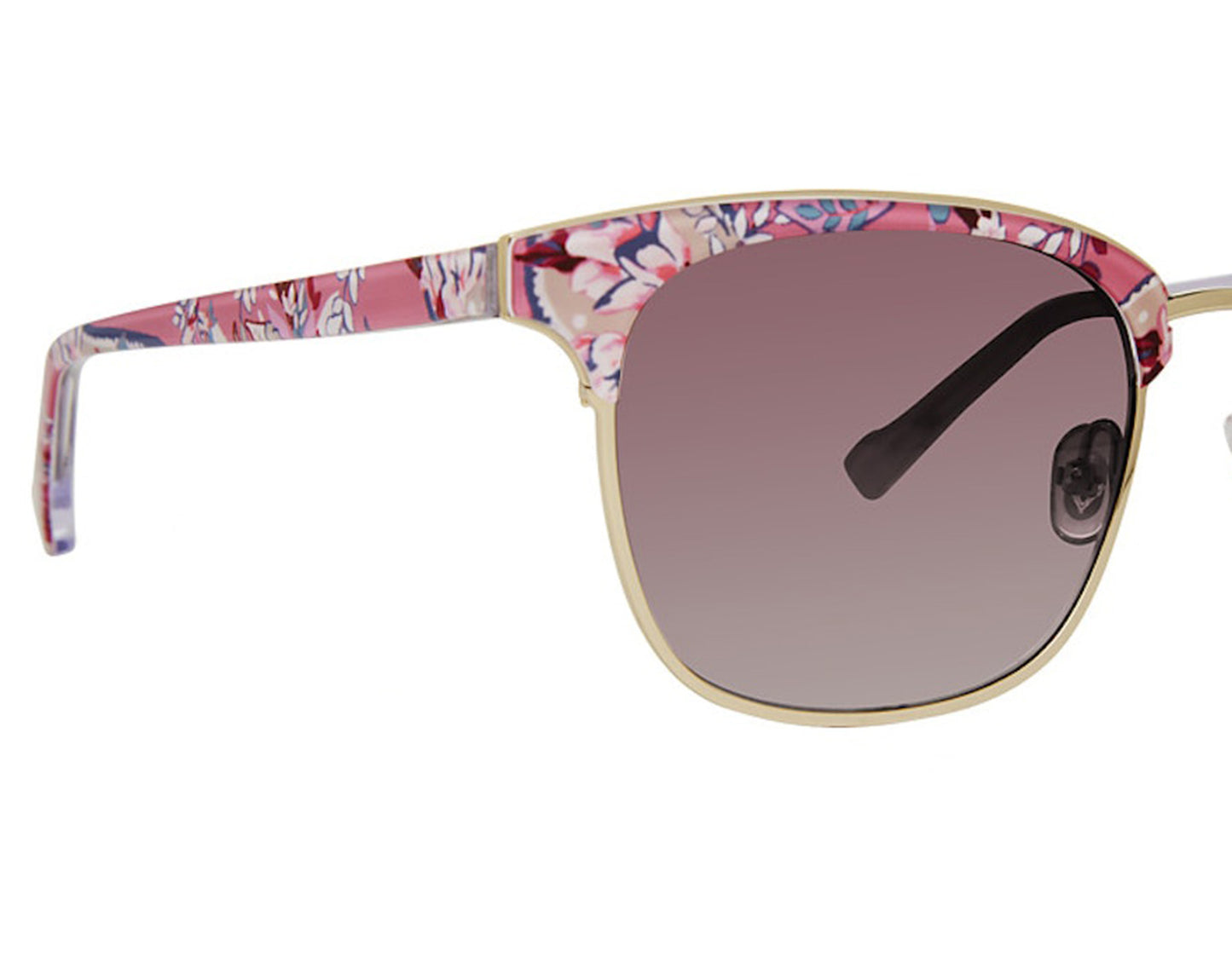 Vera Bradley JORDIE BOTANICAL PAISLEY PINK 54mm New Sunglasses
