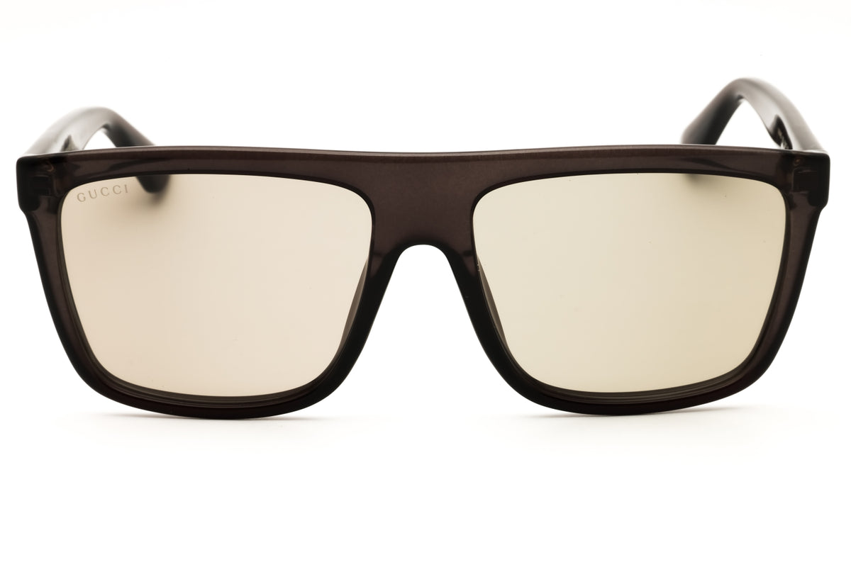 Gucci GG0748S-010 GREY Rectangular Sunglasses 59mm Sunglasses