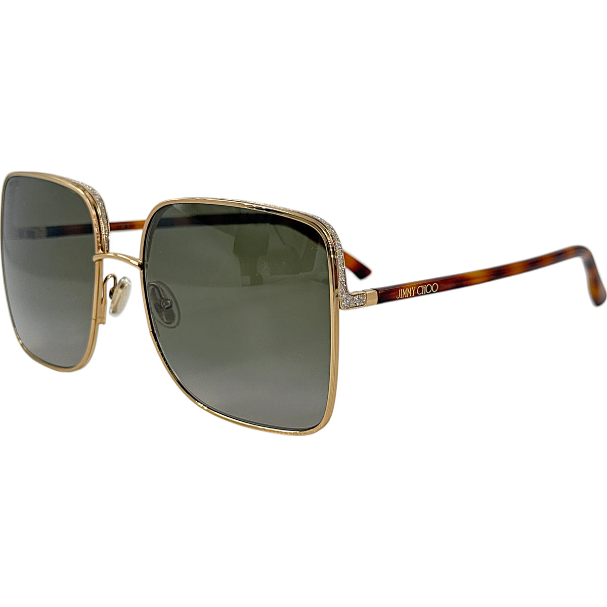 Jimmy Choo 0ALIANA-S-06J-59 Gold Square SUNGLASSES 59mm Sunglasses