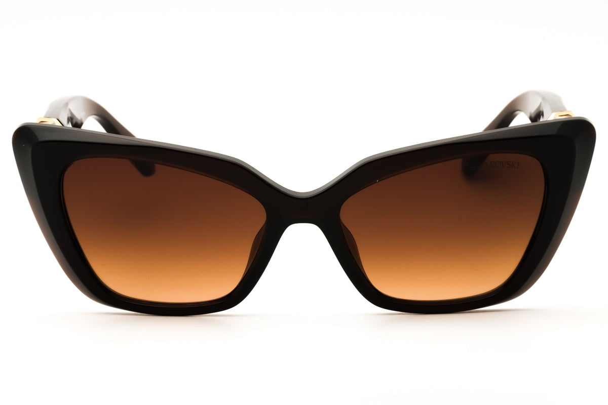 Swarovski SK6047-108474 Transparent Brown Cat eye Sunglasses 54mm Sunglasses
