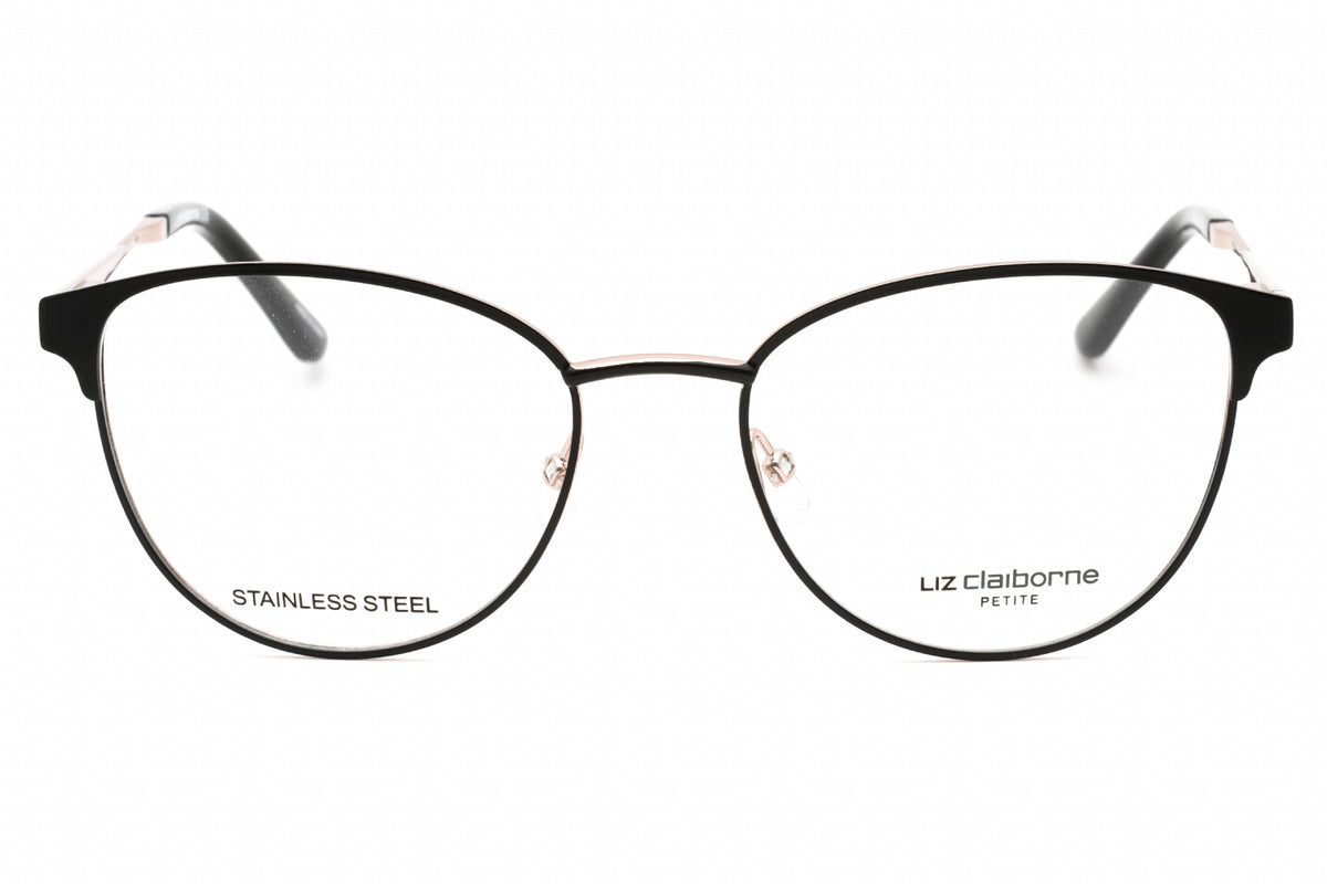 Liz Claiborne L 462-0003 00 MATTE BLACK Round Eyeglasses 50mm Eyeglasses