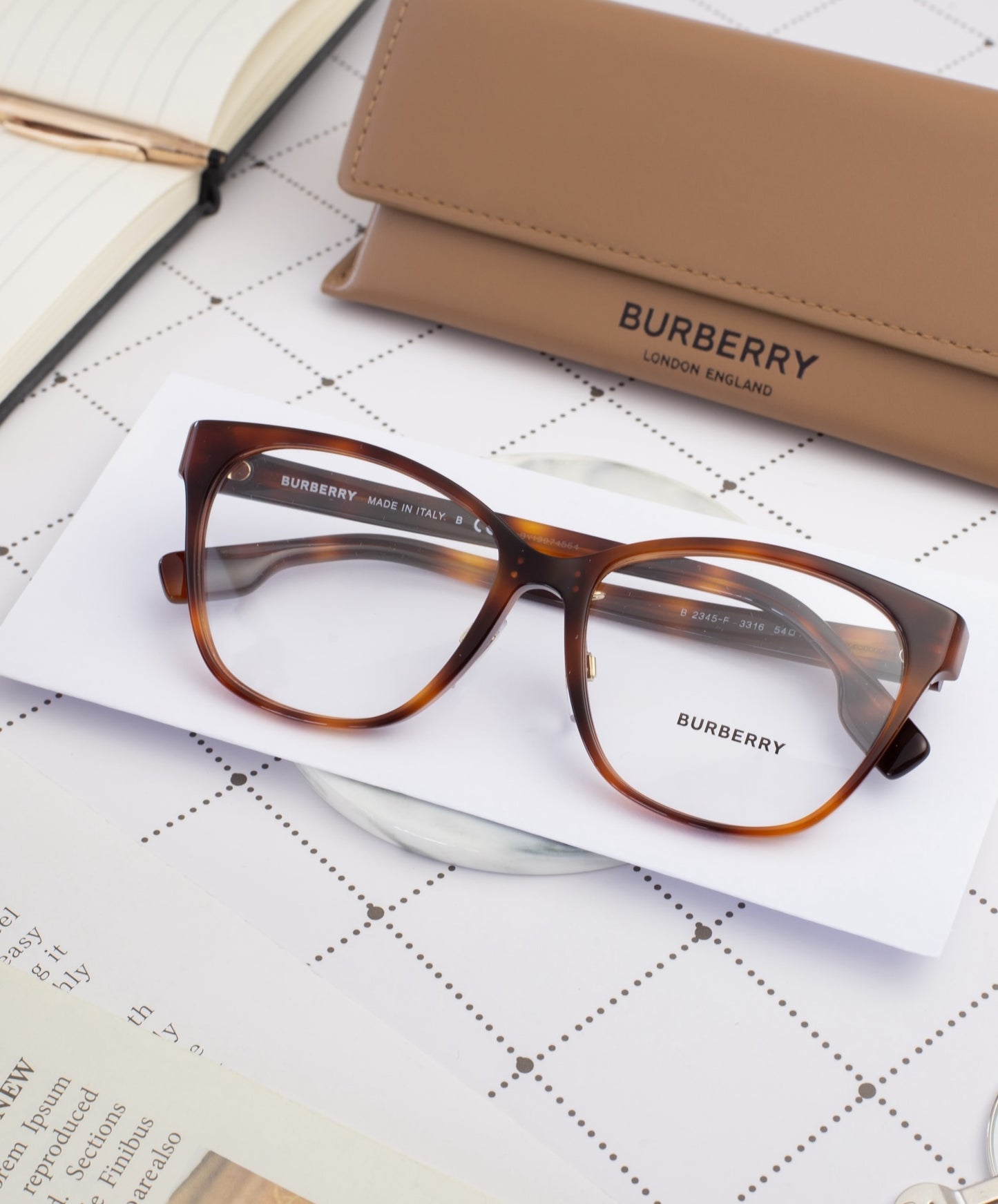 Burberry BE2345F-3316 54mm New Eyeglasses