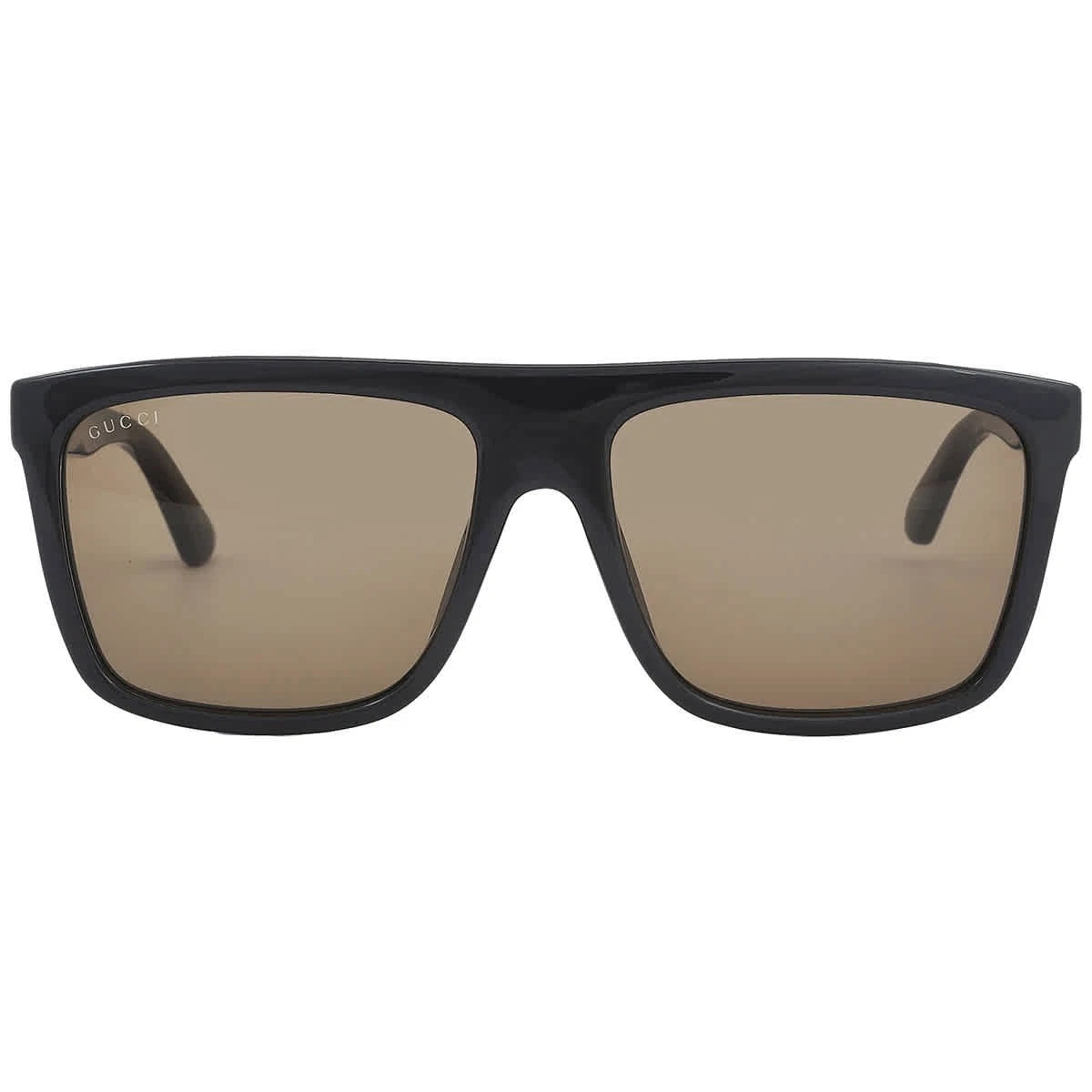 Gucci GG0748S-002 Black Rectangular Sunglasses 59mm Sunglasses