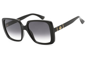 Gucci GG0632S-001 Black Rectangular Sunglasses 56mm