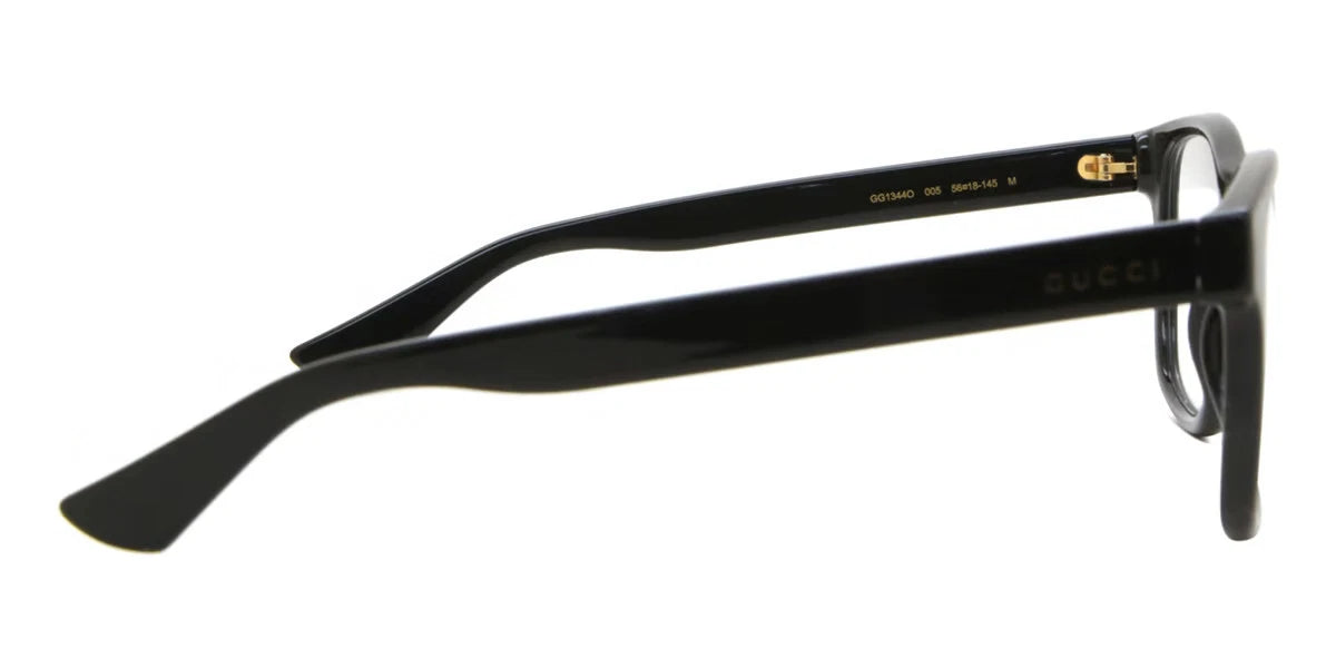 Gucci GG1344O-005 Black Rectangular Eyeglasses 56mm Eyeglasses