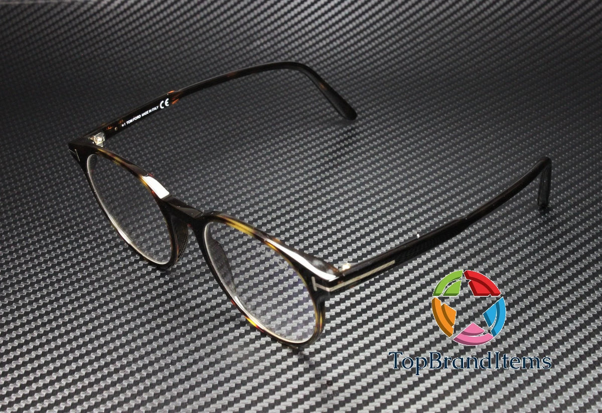 Tom Ford FT5695-B 052 Brown Rectangle Eyeglasses 49mm Eyeglasses