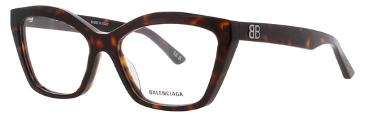Balenciaga BB0342O-006-55 Brown Square Eyeglasses 55mm
