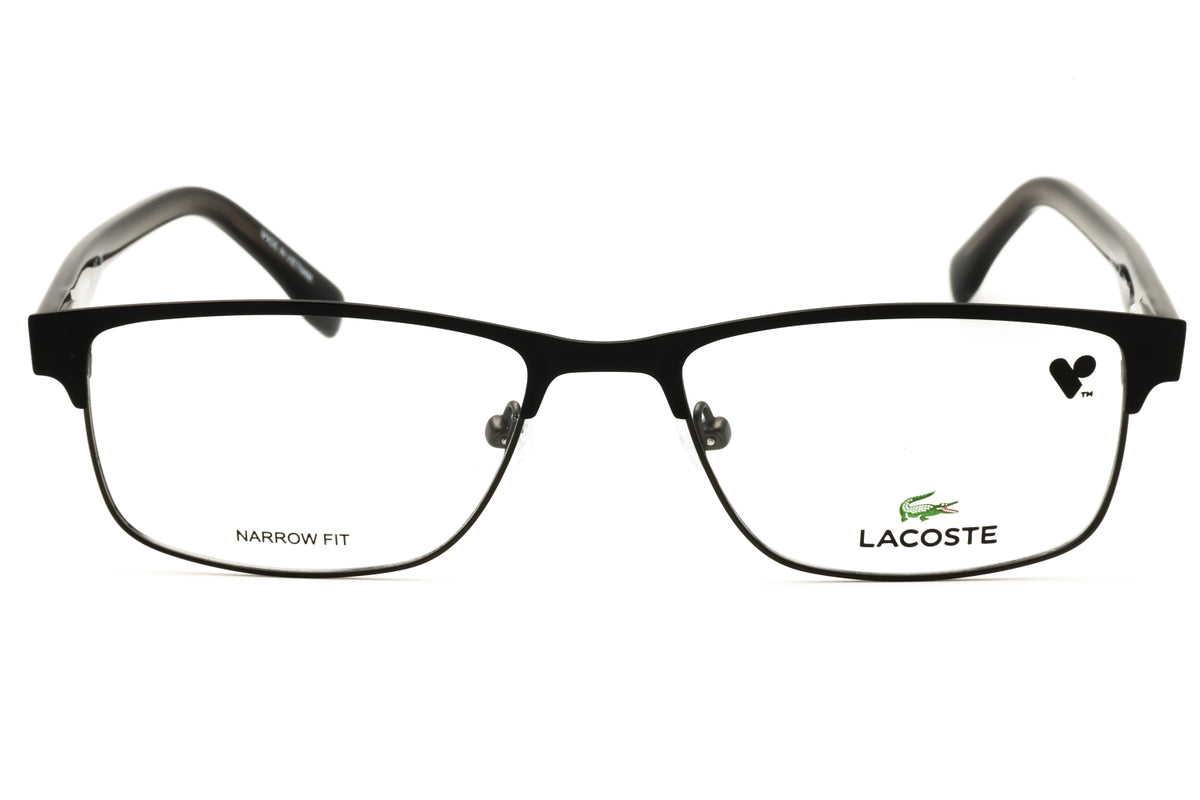 Lacoste L2217 N-001 MATTE BLACK Rectangular Eyeglasses 52mm Eyeglasses