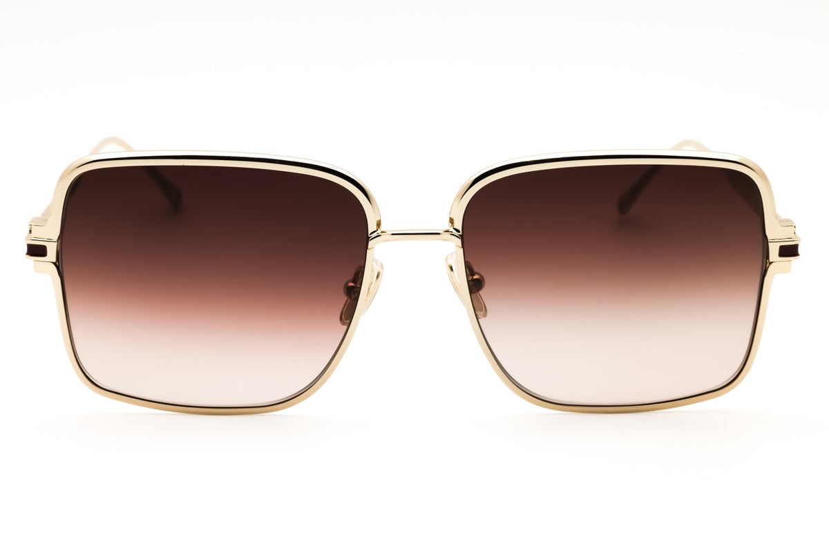 Salvatore Ferragamo SF317S-745 GOLD Rectangular Sunglasses 57mm Sunglasses