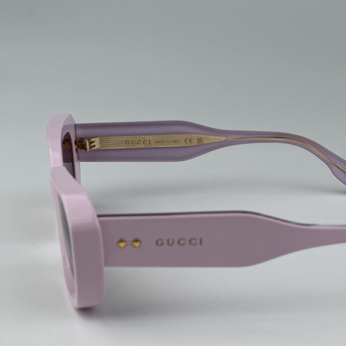 Gucci GG1531SK-003-54 Pink Rectangle Sunglasses 54mm