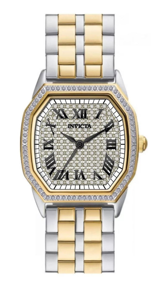 Invicta 50080 watch with silver dial and stainless steel band