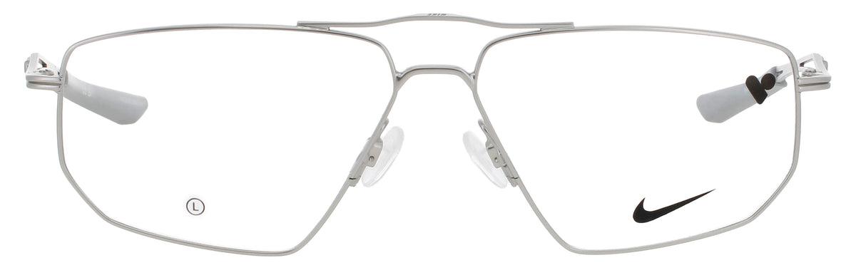 Nike 8215-045-56 SATIN SILVER  Men's Eyeglasses 56mm Eyeglasses