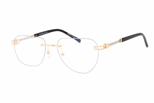 Charriol PC75095-C03 eyeglasses in shiny gold frame with clear lenses