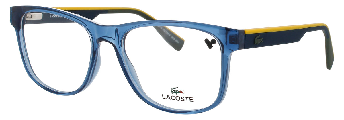 Lacoste L4004-410-53 TRANSPARENT BLUE  Men's Eyeglasses 53mm Eyeglasses
