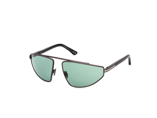 Tom Ford FT1399-6413N-64 Matte Dark Ruthenium Pilot  64mm Sunglasses