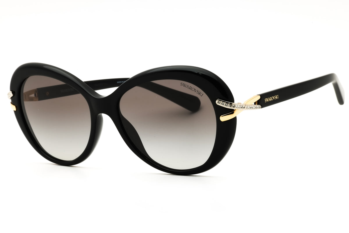 Swarovski SK6026-100111 Black Oval Sunglasses 56mm Sunglasses