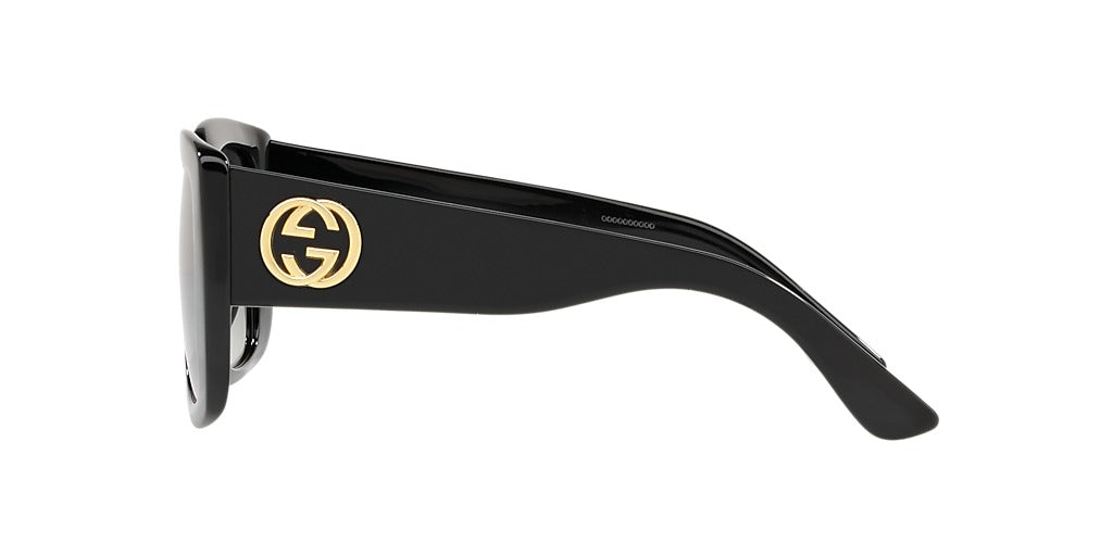 Gucci GG0141SN-001 Black Oversized Sunglasses 53mm