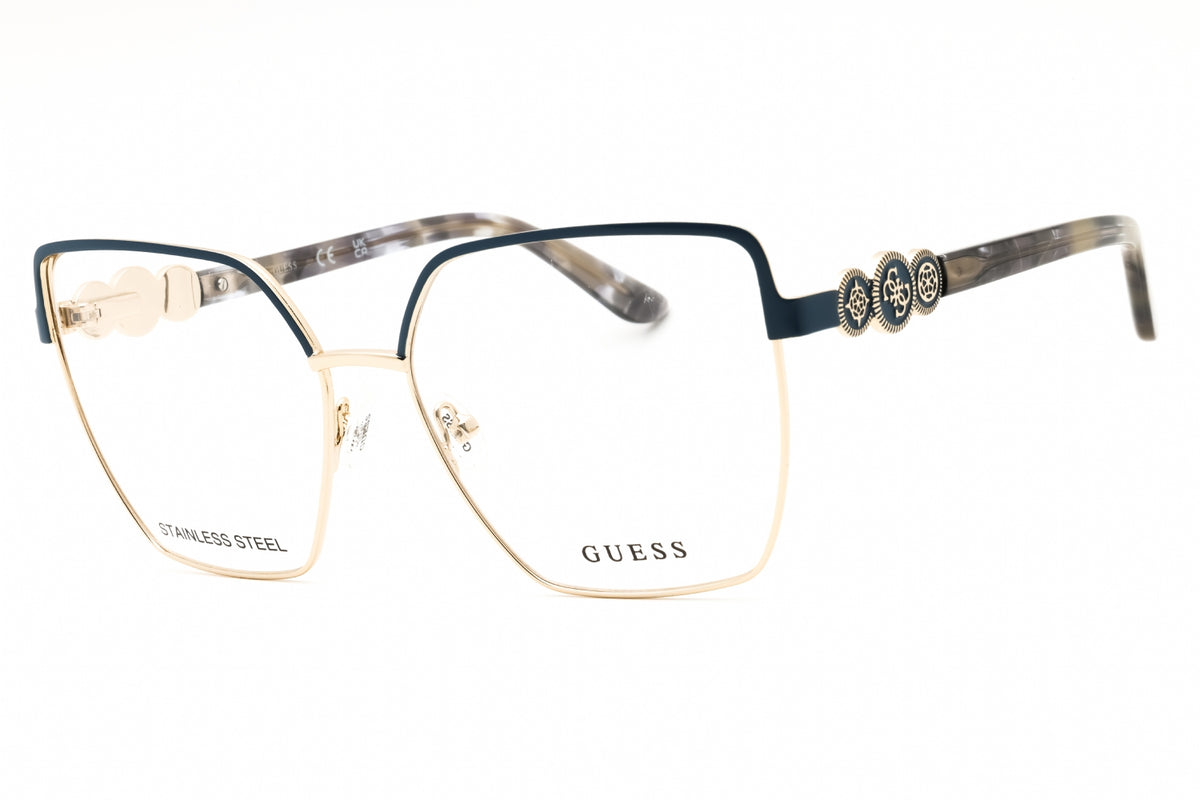 Guess GU50229-085 Blue Rectangle Eyeglasses 57mm Eyeglasses