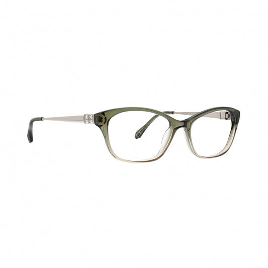 Badgley Mischka Karolina-Olive Green Rectangle Eyeglasses 55mm
